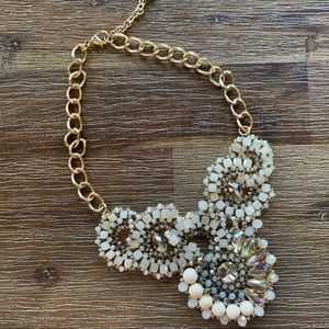 Beautiful Gold/Natural Toned Bib Necklace